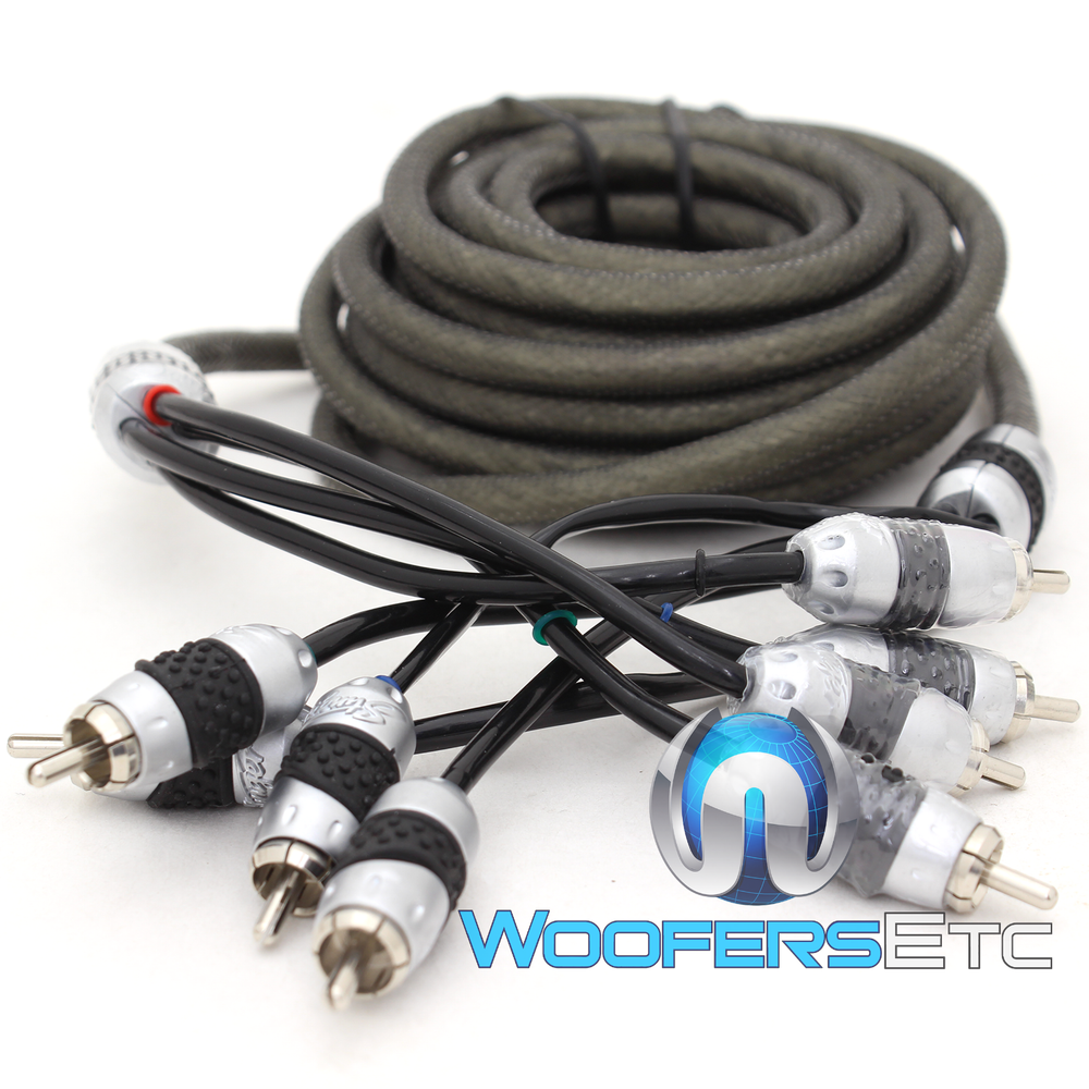STINGER SHI4317 17 FT 4-CHANNEL DOUBLE TWISTED DOUBLE SHIELDED RCA CABLE WIRE