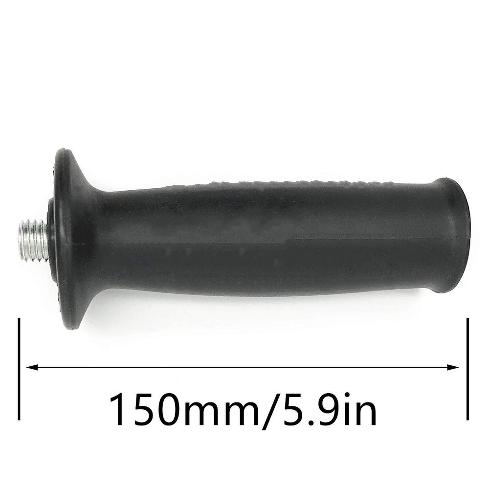 12mm Dia Thread Plastic Angle Grinder Sander Handle Tool Black 2pcs