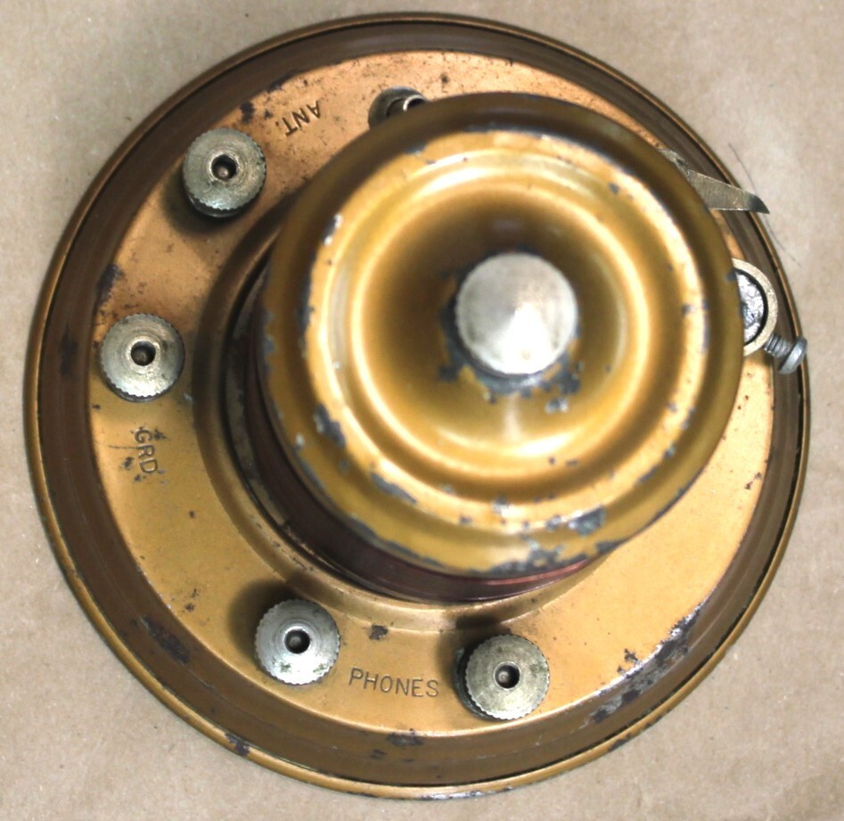 1922 Brooklyn Metal Stamping galena crystal radio WORKING and tested original