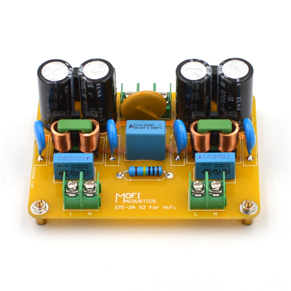 1pc HiFi AC Power Line Dual EMI Filter Module 440W Version Kit DIY