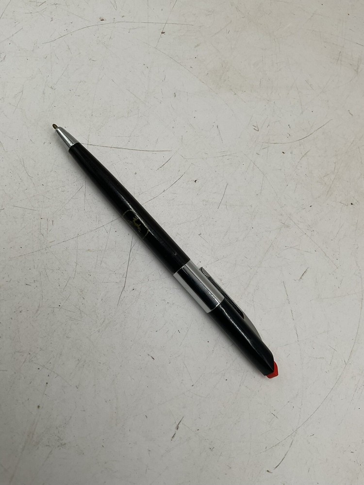 Vintage JOHN DEERE ADVERTISING PEN, Black and Silver
