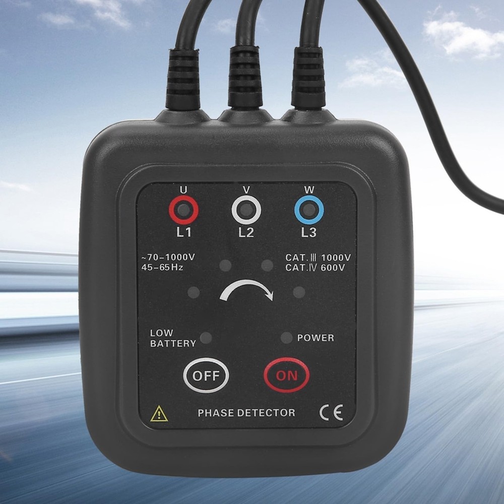 3 Phase Rotation Meter, Phase Meter Indicators, AC 70-1000V Non Phase Sequenc...