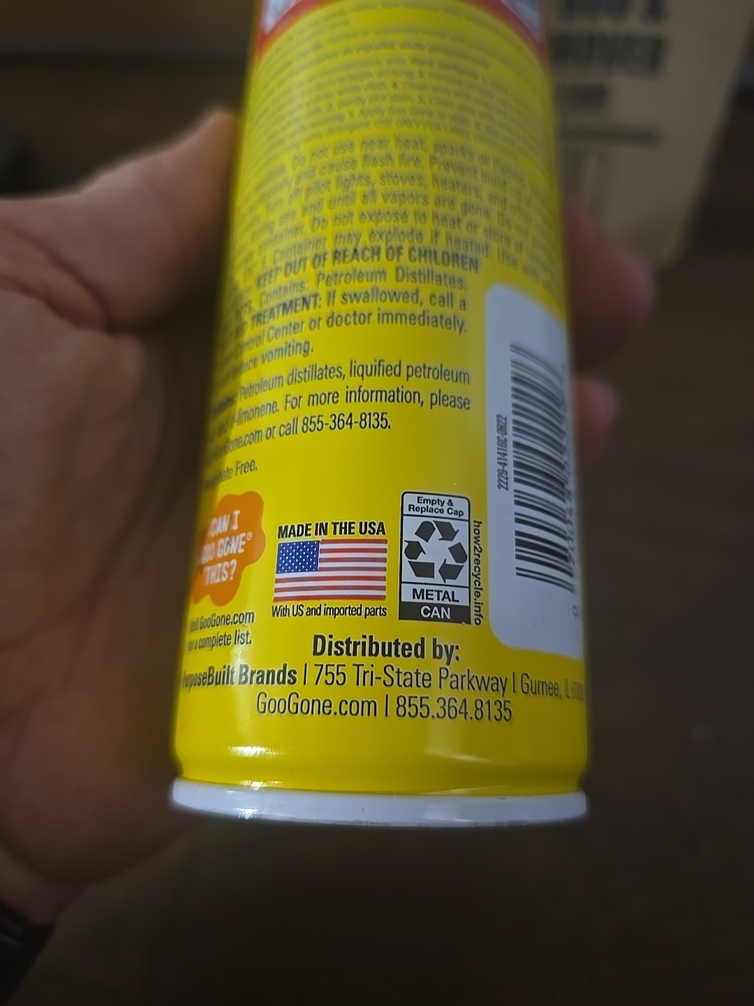 Goo Gone 2229 Heavy Duty Adhesive Remover Gel 8 fl. oz. (Pack of 6)