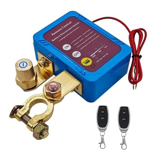 Kill Switch for Car Remote Battery Disconnect 12V/24V 240A,Automatic Cut/Shut