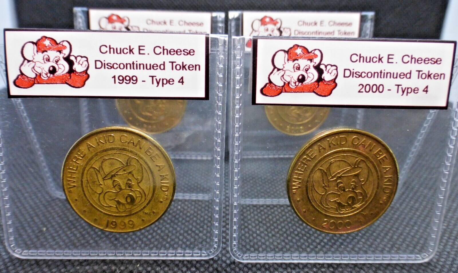 Chuck E. Cheese Token, Type 4 (1995-2013) Chucky Cheese's CECrelics Buy 4, Get 1