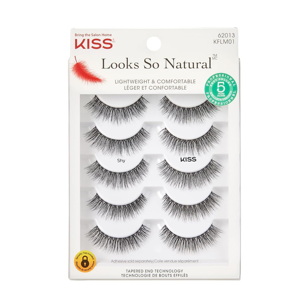Looks So Natural False Eyelashes Multipack, Lightweight & Comfortable, Tapere...