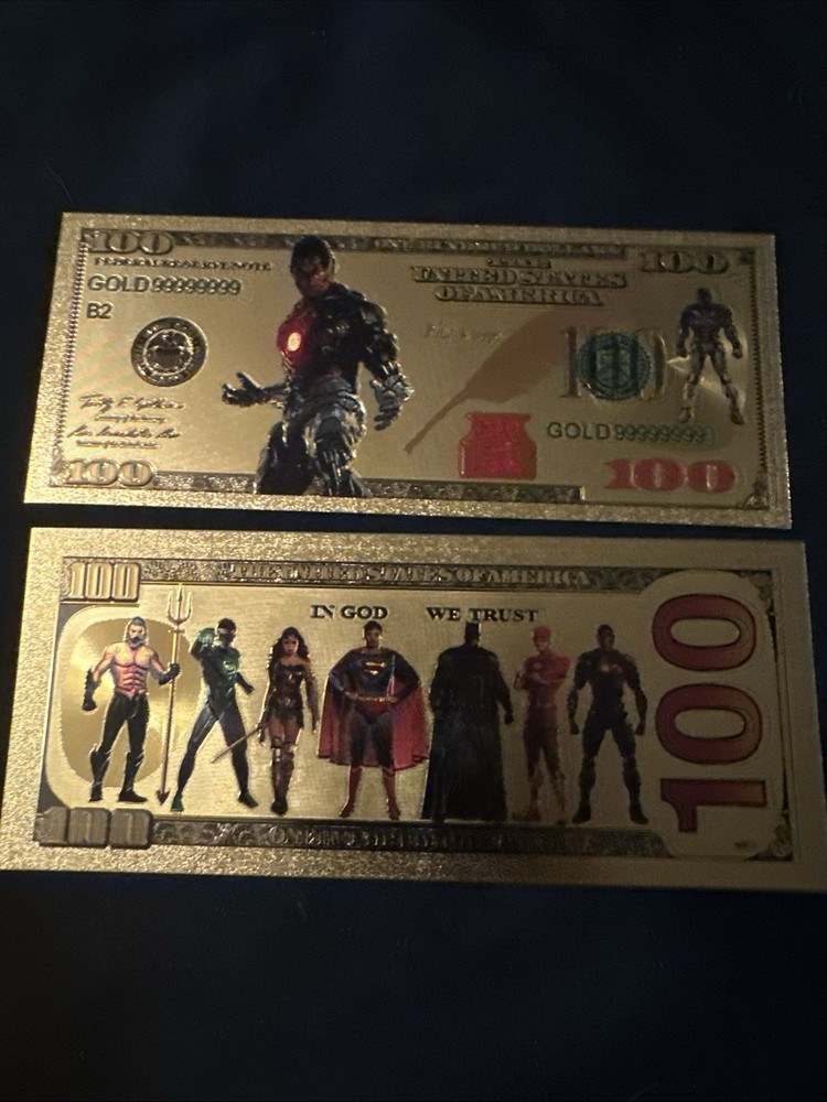 DC Cyborg Novelty 100$ Dollar Bill