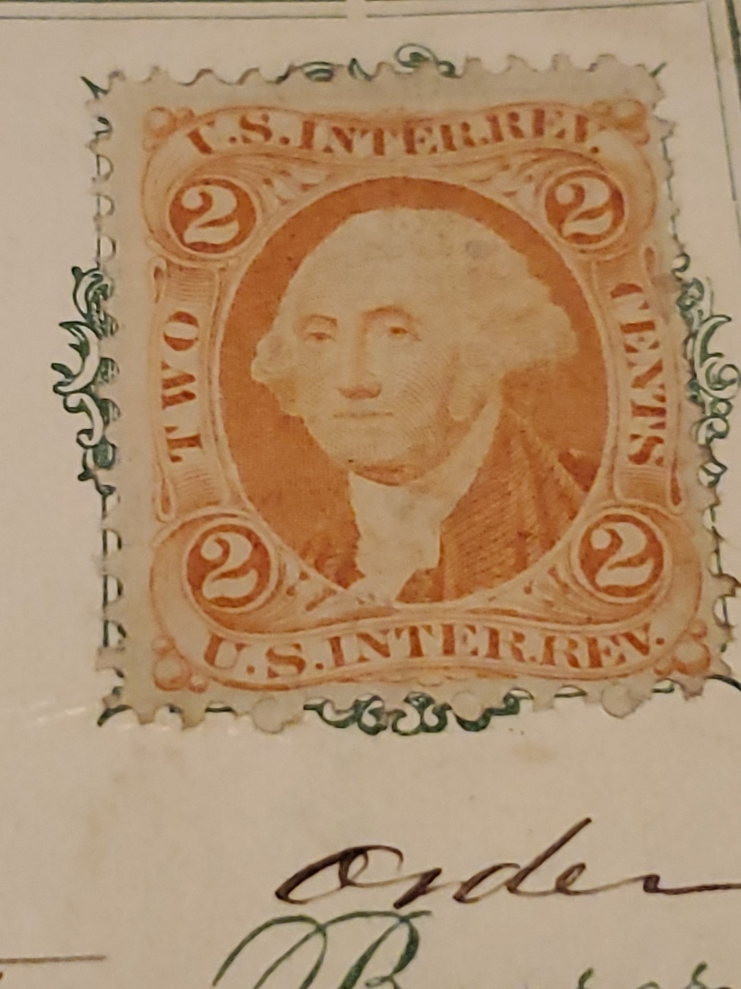 1871 Lawrence Savings Bank Pittsburgh Pennsylvania Check w G Washington Stamp B