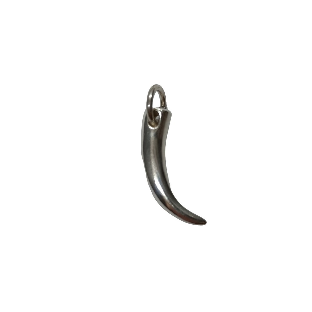 Genuine Sterling Silver Pendant Horn Solid Handmade Hallmarked 925