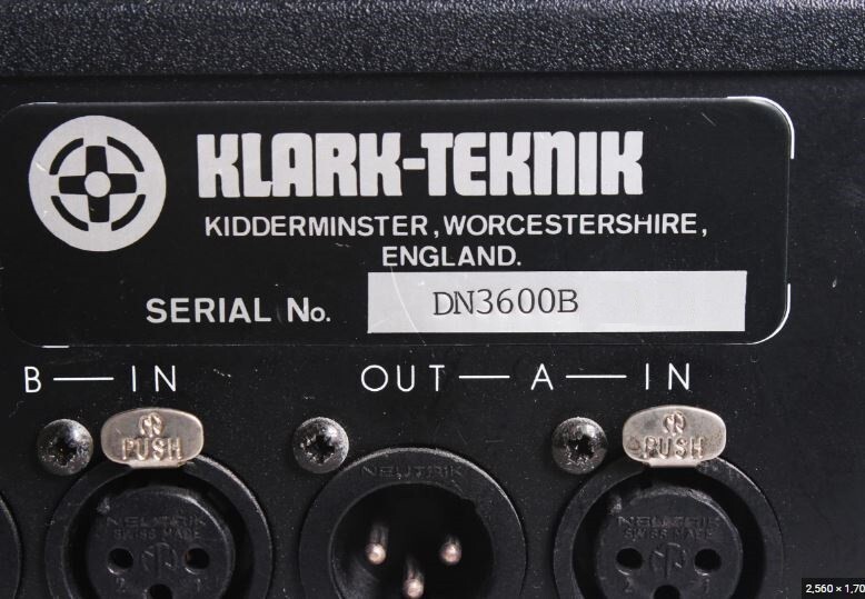 Klark Teknik DN3600B Programmable Graphic Equaliser
