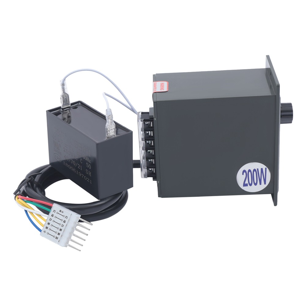 20K 200W 110V AC Gear Motor Electric Variable with Speed Controller Single Phase