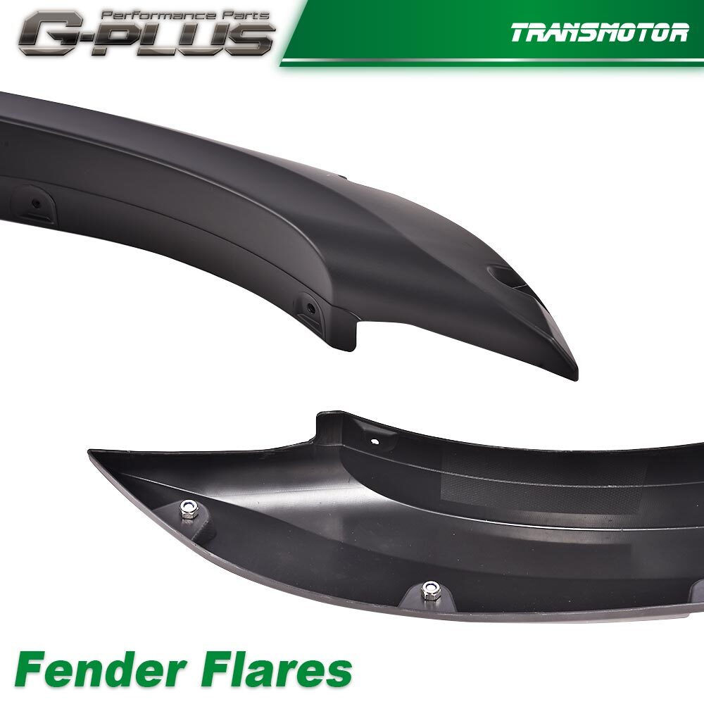 4Pcs Fender Flares Front&Rear Fits For 2004-2015 Nissan Titan Pocket Style Black