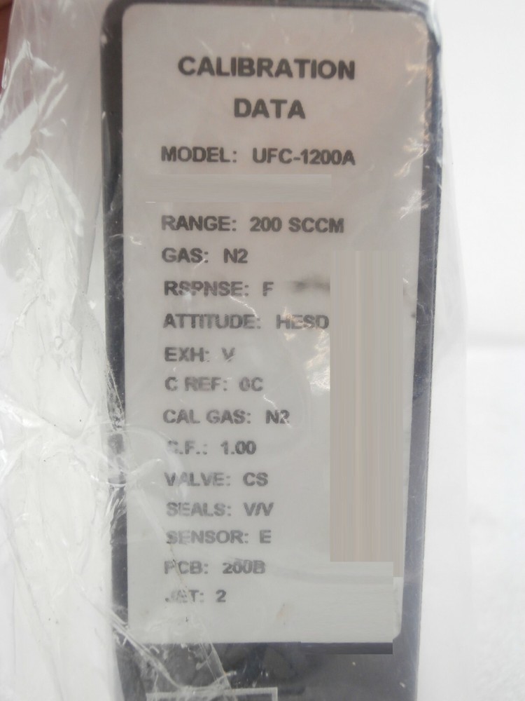 UNIT Instruments UFC-1200A Mass Flow Controller MFC 200 SCCM N2 Refurbished