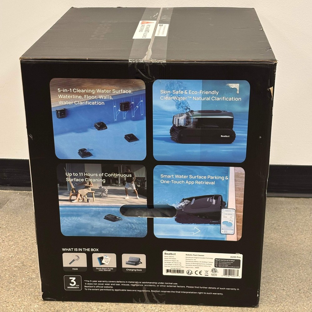 New Beatbot A200 Pro Robotic Pool Cleaner PRCFDS02G