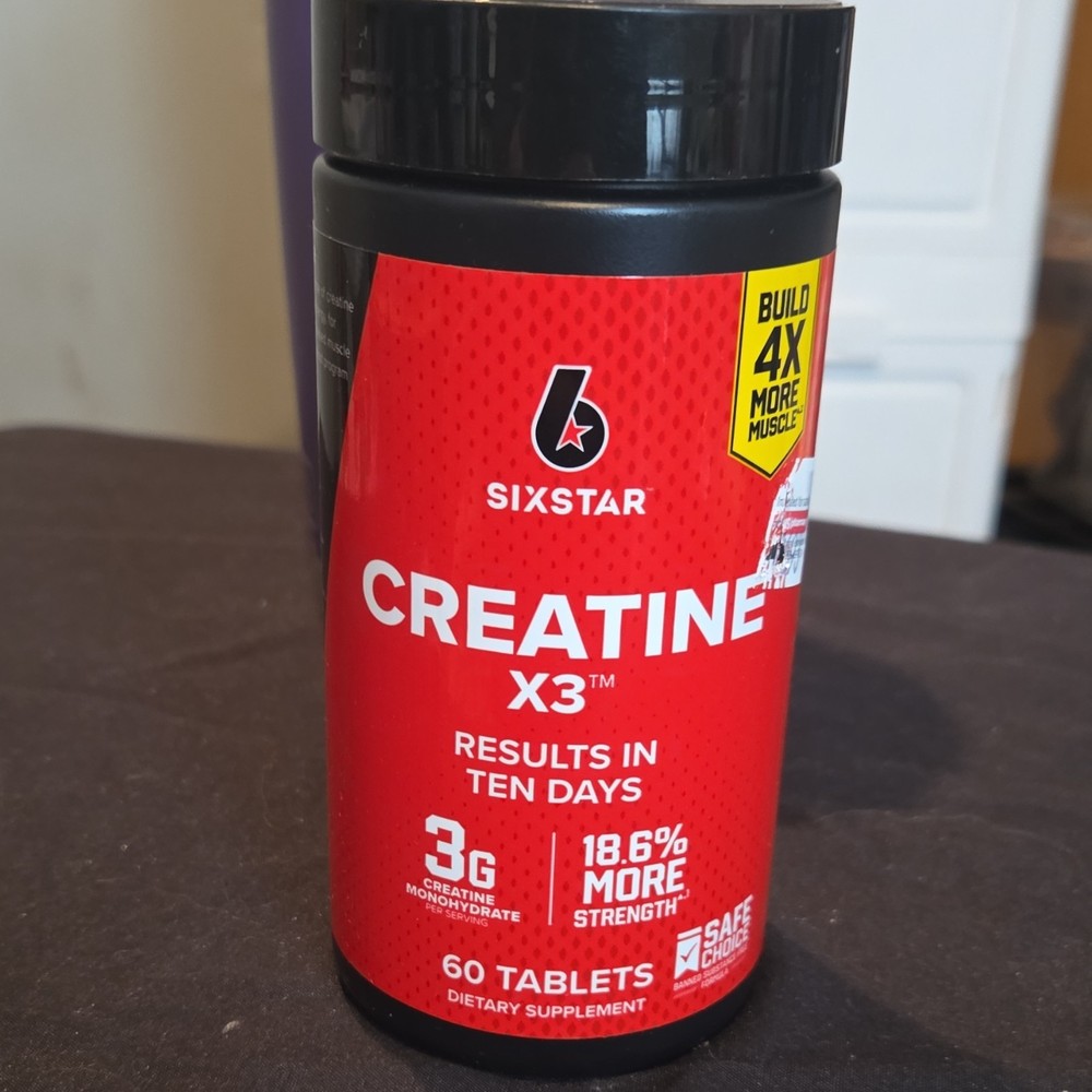 Six Star Creatine Monohydrate Tablets 60ct Bodybuilding Supplement