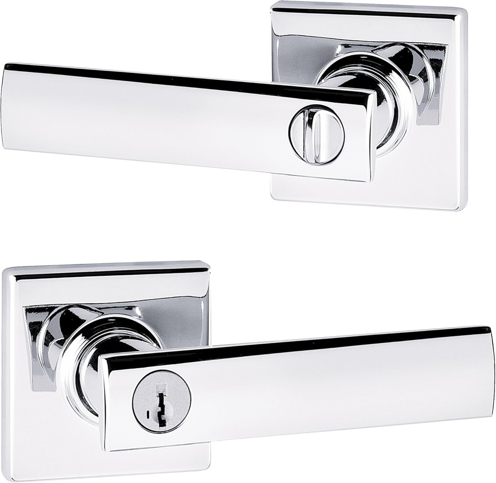 Vedani Polished Chrome Entry Lever with SmartKey® Technology