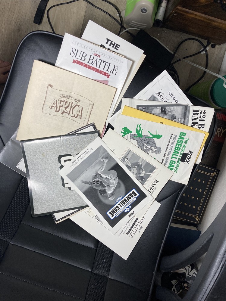 COMMODORE 64 COMPUTER PRINTER GAMES DISK DRIVE MANUALS CORDS SOFTWARE LOT READ