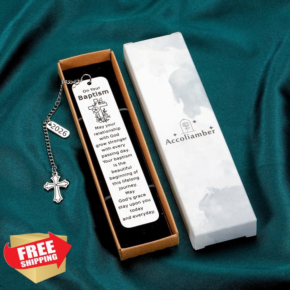 Baptism Christening First Communion Bookmark Christian Easter Gift