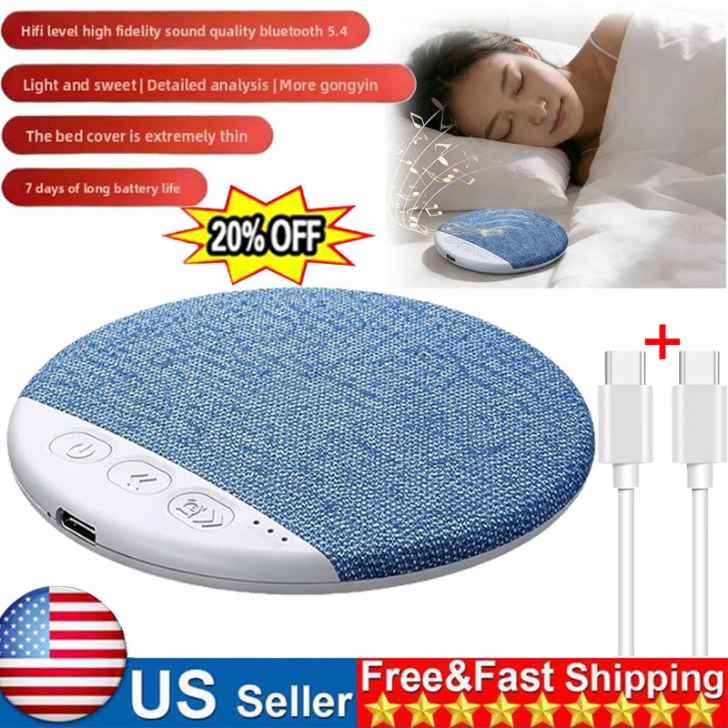 Under Pillow Speaker For Sleeping Bone Conduction Speaker With White Noise Timer