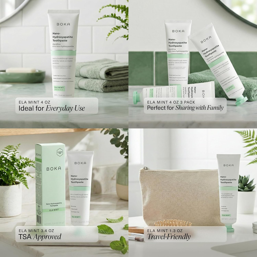 Fluoride Free Toothpaste, Nano Hydroxyapatite Toothpaste, Appropriate for Sensit