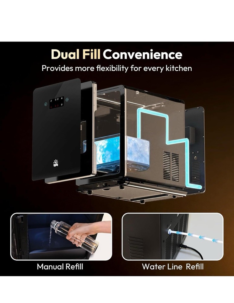 Ice Maker Automatic Whiskey Ice Ball Maker Machine Clear Cube Machine For Home