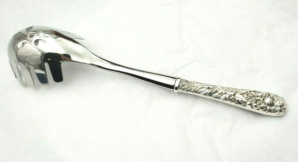 Repousse by Kirk & Son Sterling Silver Pasta Server Custom Made