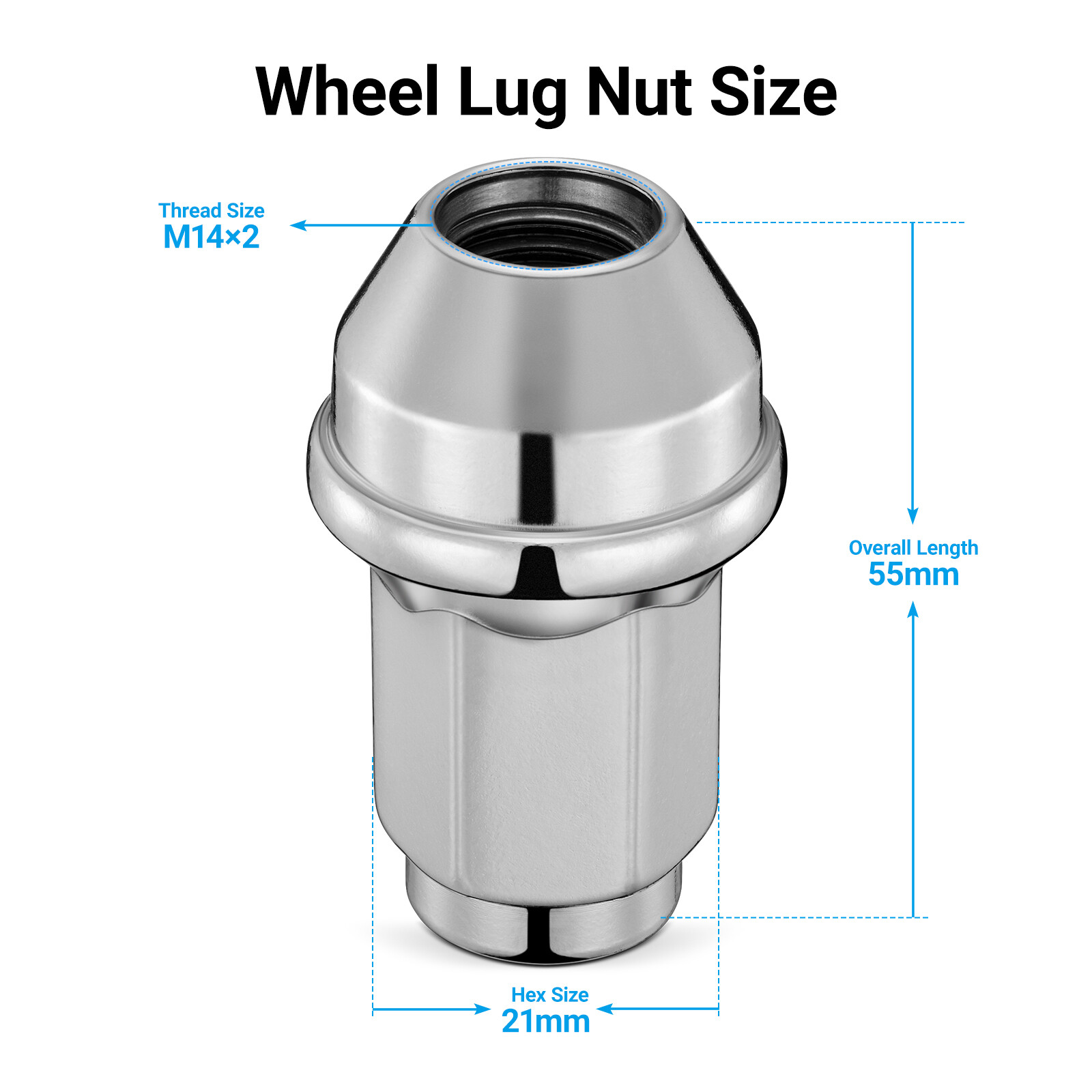 24pcs 14mx2 OEM Lug Nuts One-piece Factory for Ford F150 2000-2014 Expedition