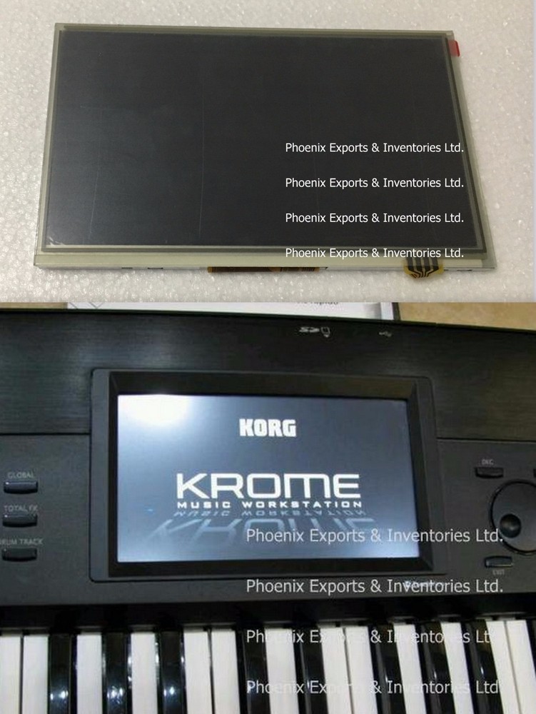 KORG KROME LCD SCREEN with Touch Screen Digitizer DISPLAY PANEL