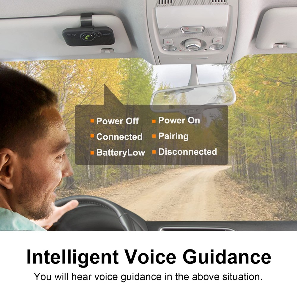 Bluetooth Car Speaker for Cell Phone, Handsfree Bluetooth Car Kit Motion AUTO...