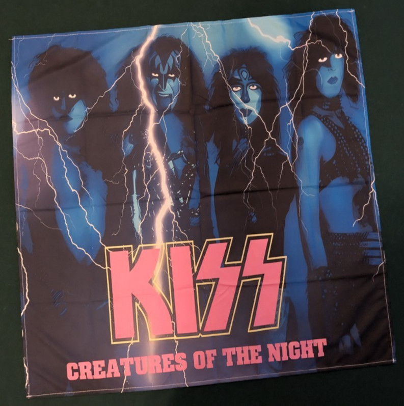 Kiss Creatures Of The Night  29" x 29" Flag/ Banner/ Wall Art
