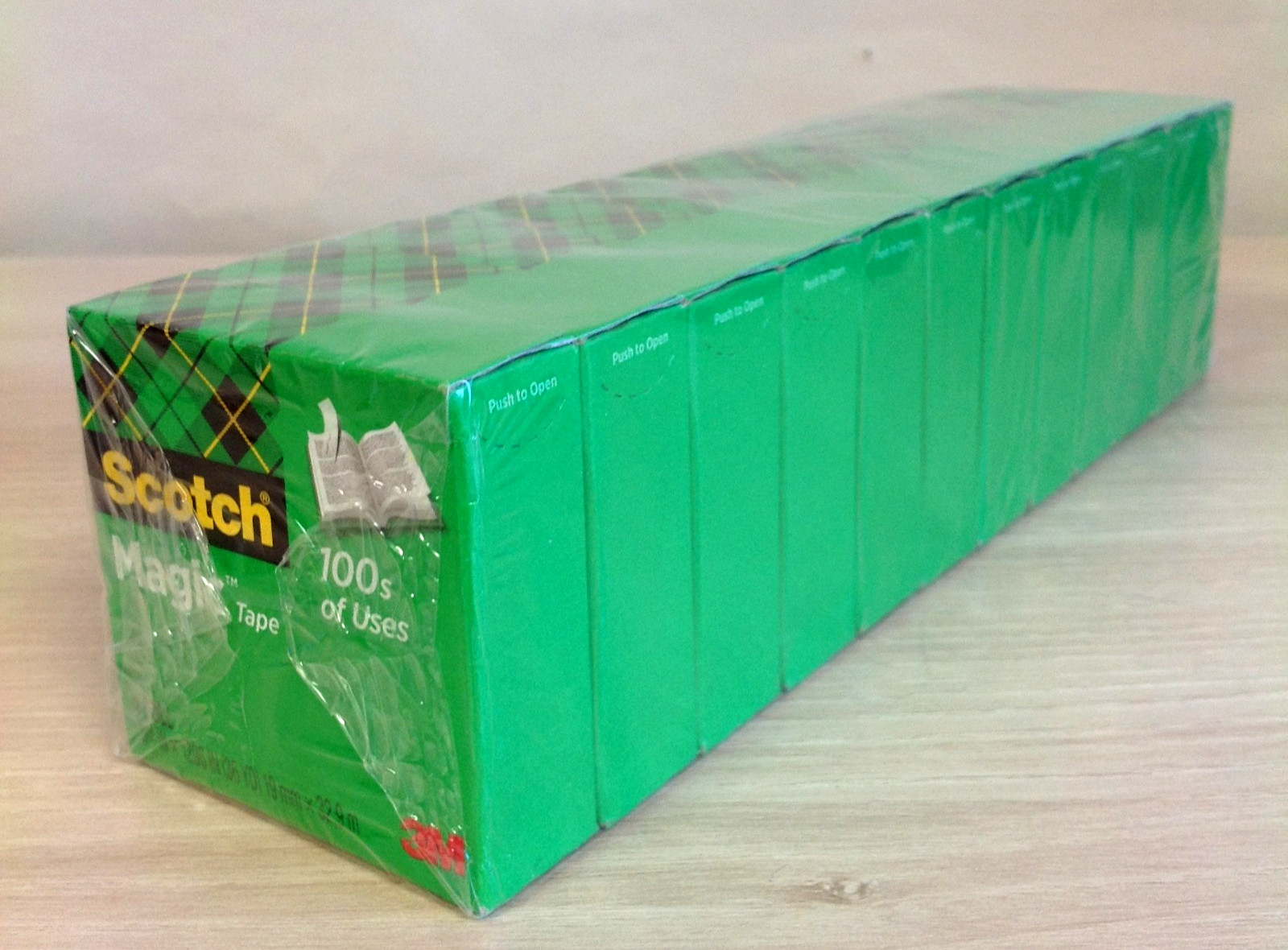 Lot of 12 Scotch Magic Tape Refills 3/4 x 1296 1" Core Clear Invisible MMM81034