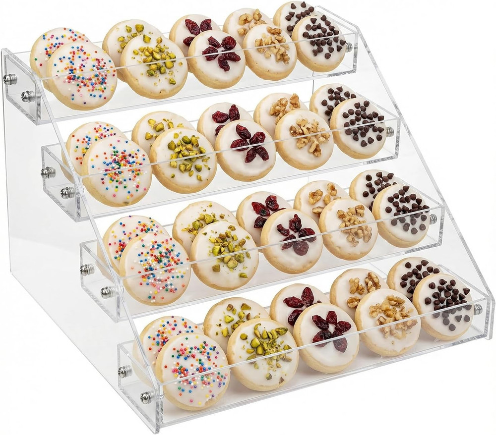 4 Tier Cookie Display Stand Cookie Display Suitable Bakers Vendors Parties Craft