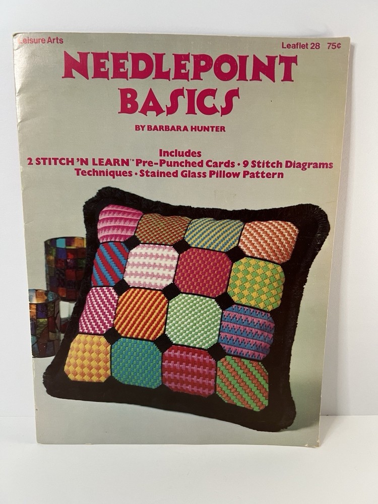 Needlepoint Basics Leaflet 28 Barbara Hunter Vintage Stitch Guide Pattern