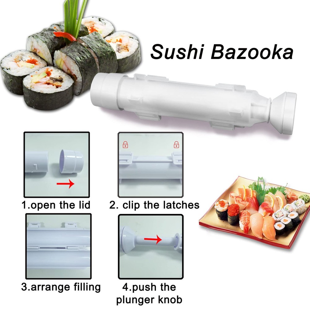 Sushi Making Kit for Beginners, All in One Maker Set 15 Pcs, Multicolor