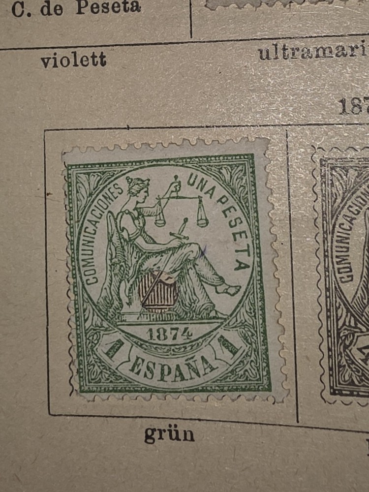 Foreign Spanien 1c Stamp Used - #I202