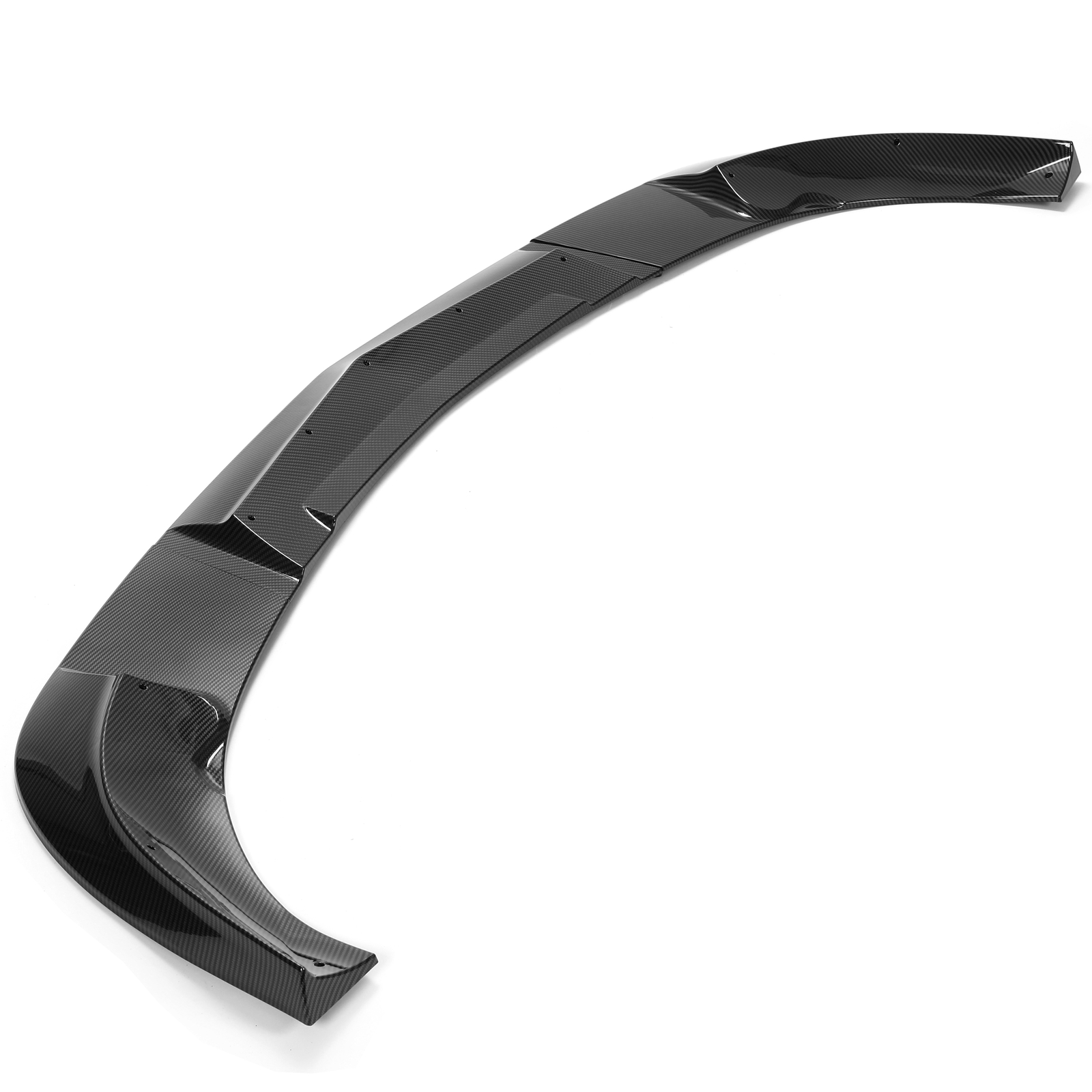 HECASA For 05-13 Corvette C6 Base Front Lip Splitter ZR1 Style Carbon Fiber Look