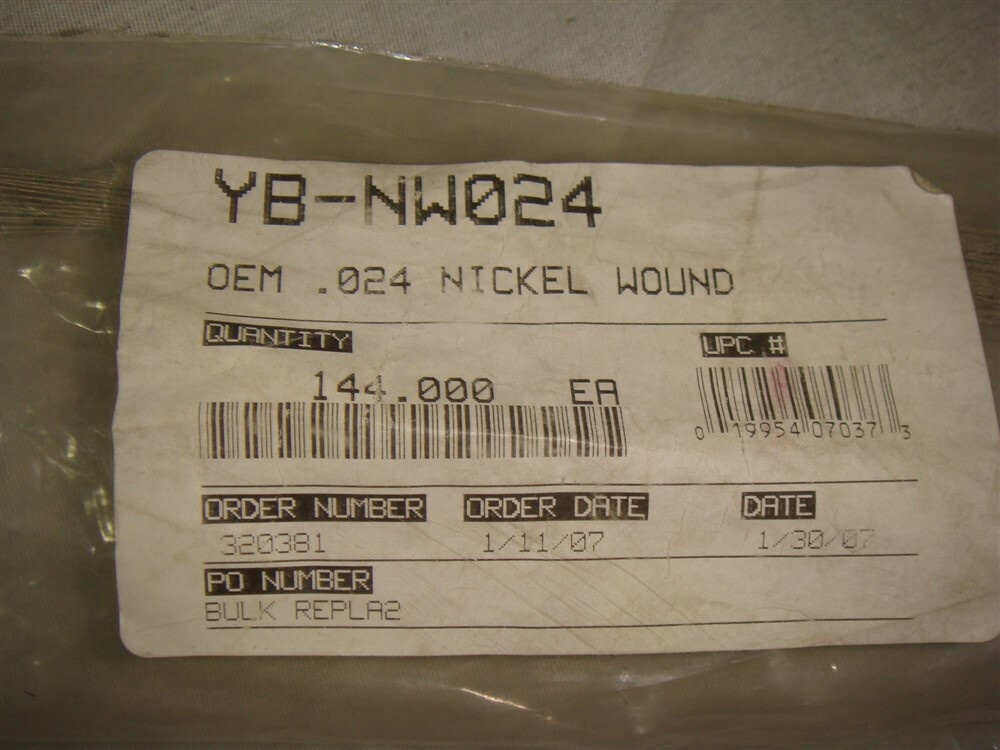 3 qty D'Addario LE026W Nickel Wound Loop End Single Strings .026