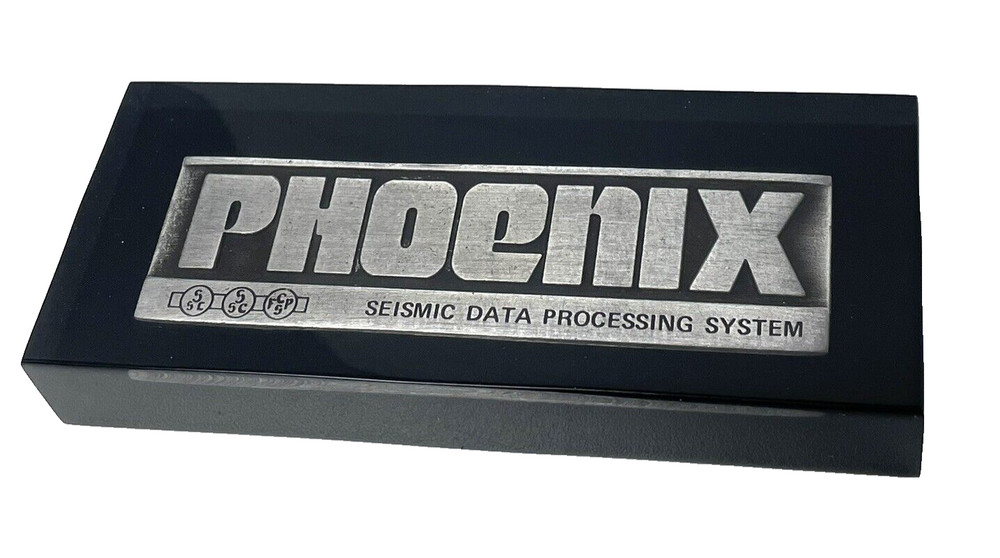 Vintage Phoenix Seismic Data Processing System Heavy Paperweight - Unused NEW