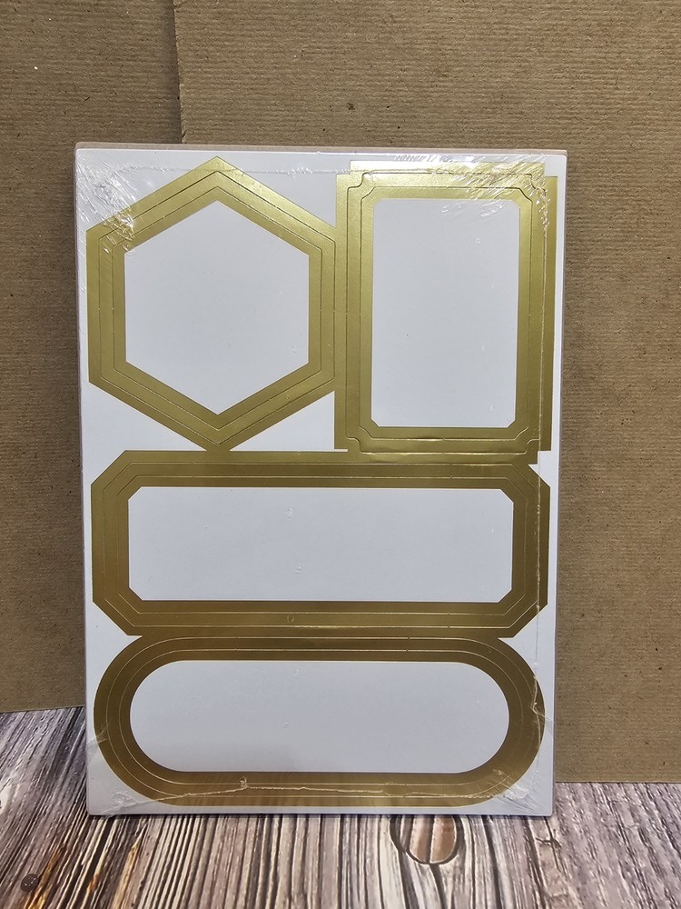 Stampin' UP! FOILED FRAMES & LABELS Ephemera Pack 6 SHEETS TAGS