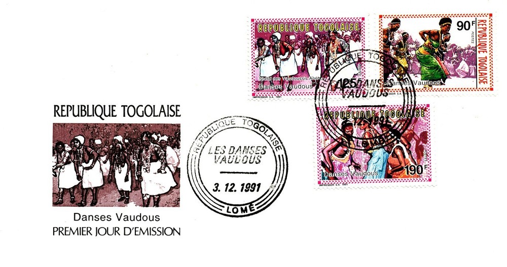 VOODOO DANCES WITCHCRAFT 1991 TOGO FDC