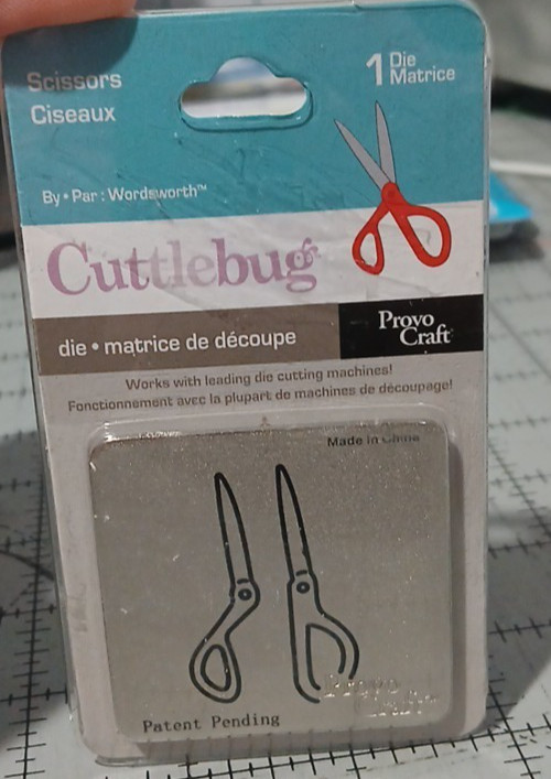 Provo Craft Cuttlebug Cutting Die Scissors Design
