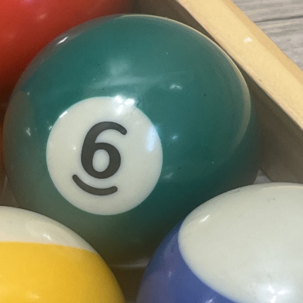 Billiard Pool Balls Complete Set as Shown With Racks