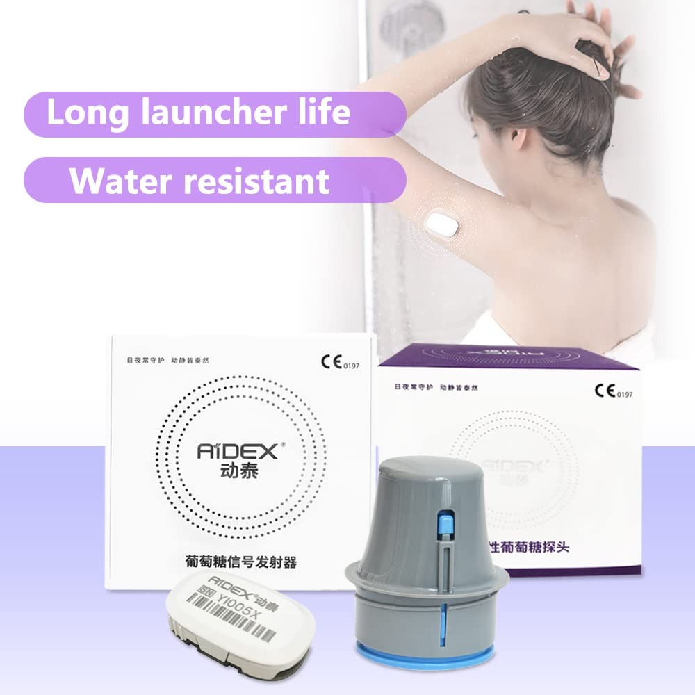 AiDEX 24 Hour Continuous Glucose Monitoring System Home Diabetes Glucose Sensor