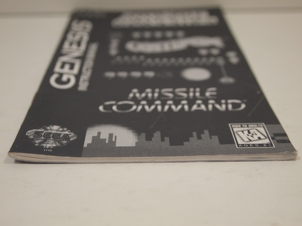 Arcade Classics (SEGA Genesis) Authentic MANUAL ONLY