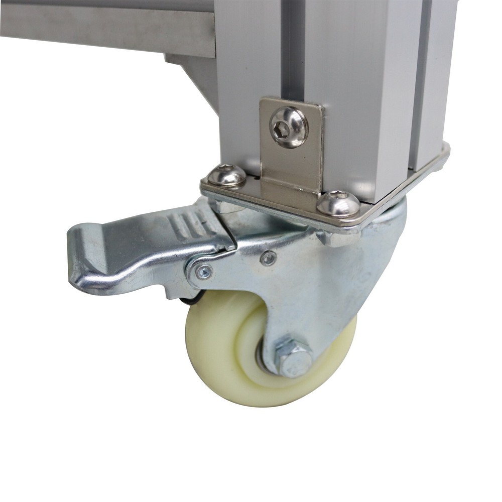 59"Length 19.7" Width White PU Conveyor Machine Adjustable Height 110V 120W