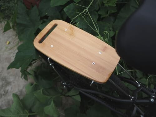 Bamboo bicycle rear rack