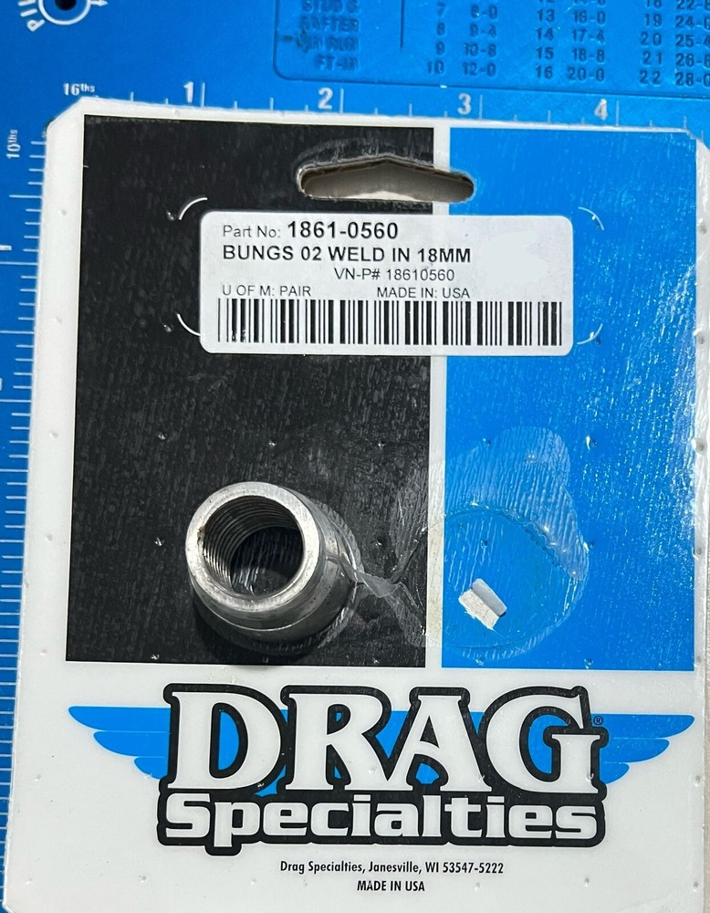 Weld-in O2 Sensor Bungs - 18 mm - Straight  ***ONLY ONE***