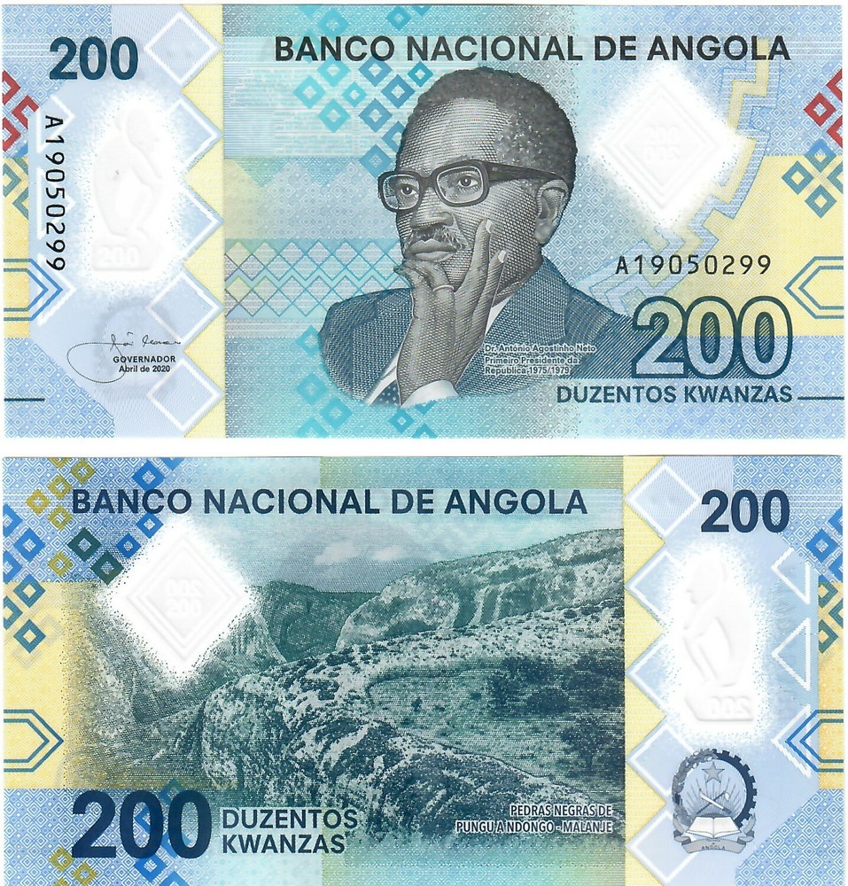 Angola 10x 200 Kwanzas 2020 UNC