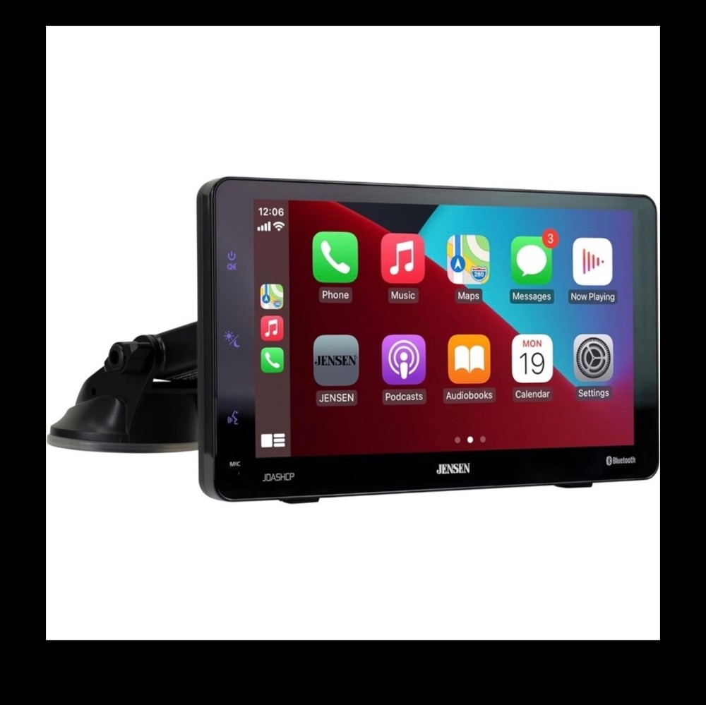 JENSEN JDASHCP 7-inch Portable Wireless Apple CarPlay Android Touchscreen | Dash