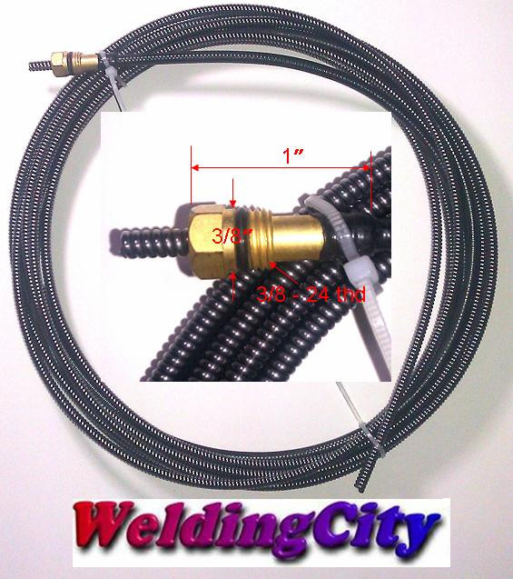 WeldingCity® MIG Welding Gun Liner 194-011 (.030"-.035") 15-ft for Miller Hobart